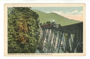 NH - Crawford Notch. Frankenstein Trestle  (crease)