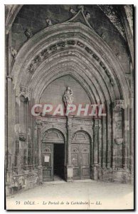 Old Postcard Dole of the Cathedral Portal