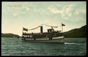 Otsego Lake, NY. Tour boat, Mohican. 1910