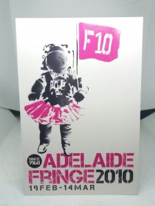 Adelaide Fringe Festival 2010 Celebrating 50 Years Australia Advert Postcard