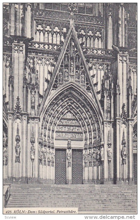 Dom: Sudportal, Petrusthure, KOLN (North Rhine-Westphalia), Germany, 1900-1910s