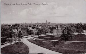 Queen's Park Toronto Ontario ON Birdseye A.L. Merrill Postcard H9