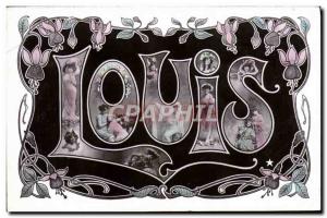 Old Postcard Louis Surname