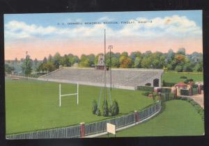 FINDLAY OHIO J.C. DONNELL MEMORIAL FOOTBALL STADIUM VINTAGE POSTCARD