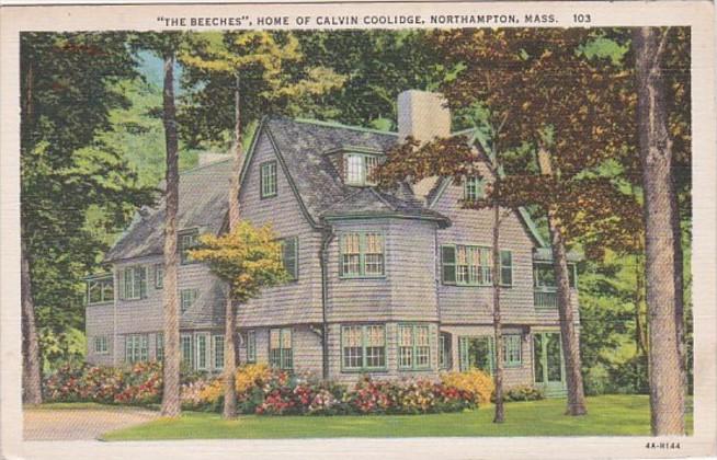 Massachusetts Northampton The Beeches Home Of Calvin Coolidge Curteich