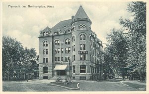 Massachusetts Northampton Plymouth Inn roadside Scott Postcard 22-10023