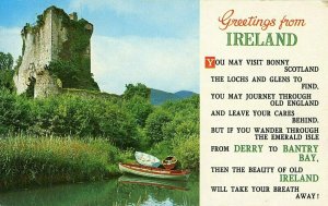 Postcard Greetings From Ireland  Patriotic Poem          N2