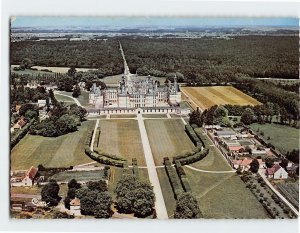 Postcard Aerial View Château de Chambord Loir-et-Cher France