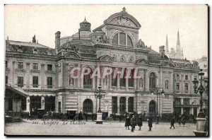 Angers Old Postcard The Theater