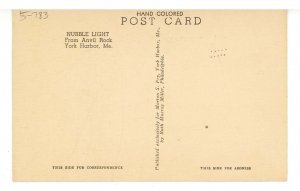 ME - York Beach. Nubble Light from Anvil Rock