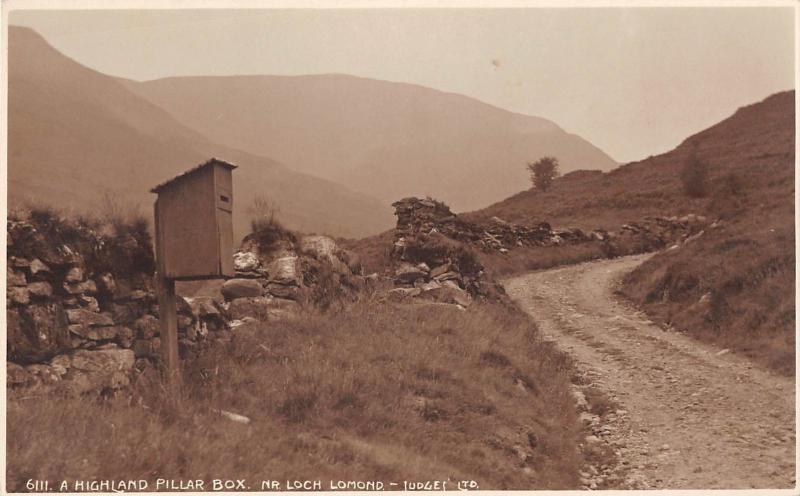 BR96137 judges 6111 a highland pillar box loch lomond  scotland real photo