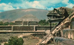 Vintage Postcard Panorama Zona Arqueologica De San Juan Teotihuacan Mexico