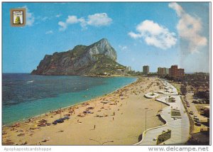 Spain Alicante Calpe Partial View of Levante Beach