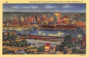 View from Castle Shannon Incline at Night Pittsburgh Pennsylvania, PA