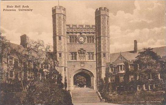 New Jersey Princeton Blair Hall Arch Princeton University Albertype