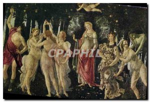 Old Postcard Botticelli's Primavera Firenze Galeria degli