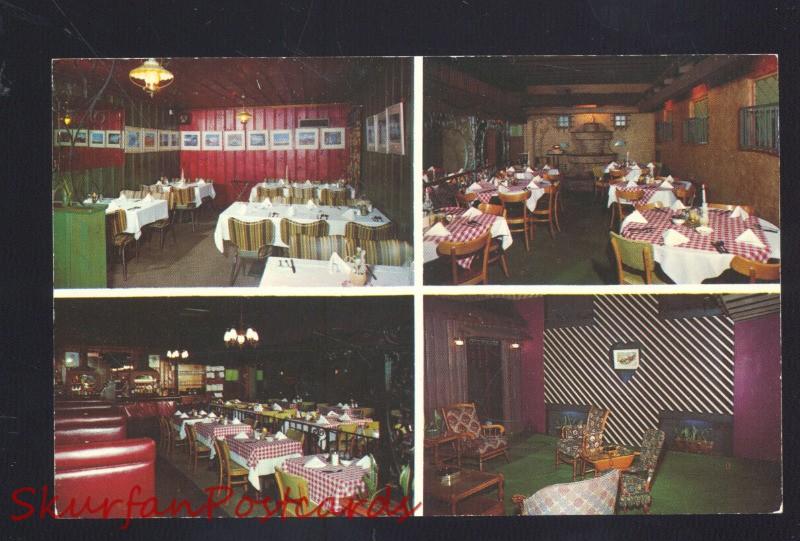 SPRINGFIELD ILLINOIS LATIN VILLAGE RESTAURANT INTERIOR ROUTE 66 POSTCARD