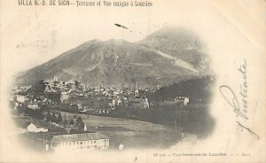 B588 France Lourdes Notre-Dame de Sion panorama  1900s