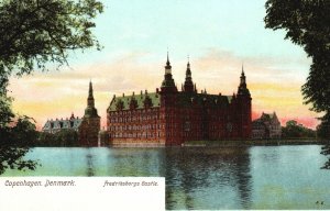 Vintage Postcard Fredriksborgs Castle Copenhagen Denmark