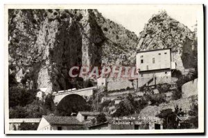 Postcard Old Ponte Ste Luigi Frontiere Italiana