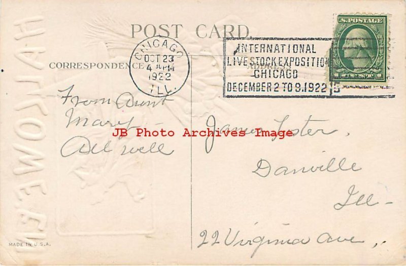 Halloween, Nash No 45-1, Witches Mixing Potion & Witch Holding a Broom