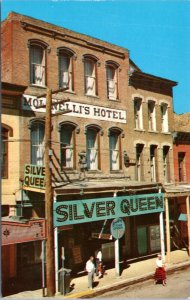 Postcard NV Virginia City - Silver Queen - Bar, Restaurant, Chapel. Hotel