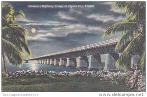 Florida Pigeon Key Overseas Highway Bridge 1946