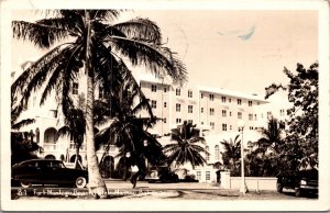 Real Photo Postcard Fort Montagu Beach Hotel in Nassau, Bahamas