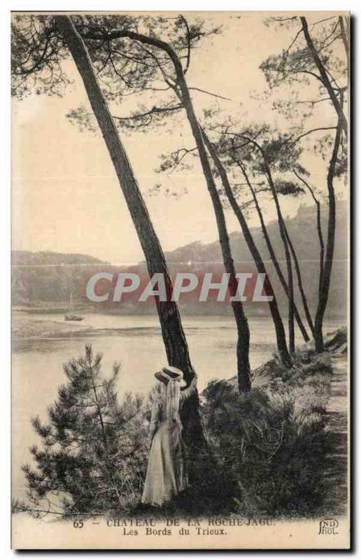 Old Postcard Chateau De La Roche Jagu The Banks Trieux