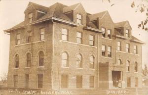 York Nebraska Hulit Conservatory Exterior Real Photo Antique Postcard K24530