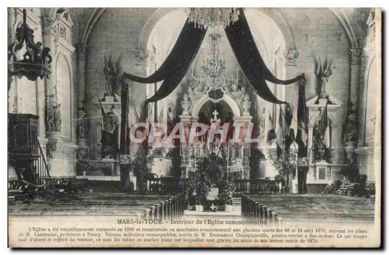 Mars la Tour - Interior of the Church - Old Postcard