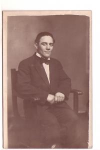 Real Photo, Formal Dress, United Postal Studios, Court St, Boston Massachusetts