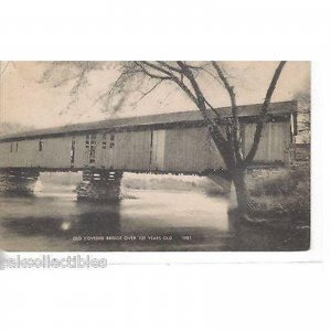 Early Post Card-Old Covered Bridge (Over 100 Years Old)