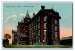 1916 German Orphan Home Building Cincinnati Ohio OH Posted Antique Postcard