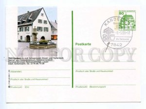 420202 GERMANY 1983 year Kandern postal postcard