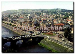 Modern Postcard Brive La Gaillarde Le Rond Point And Cardinal Bridge