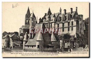 Old Postcard Loches castle