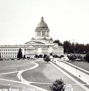 RPPC State Capitol Building Washington 1920s Pac NW Olympia Ellis PCBG6F