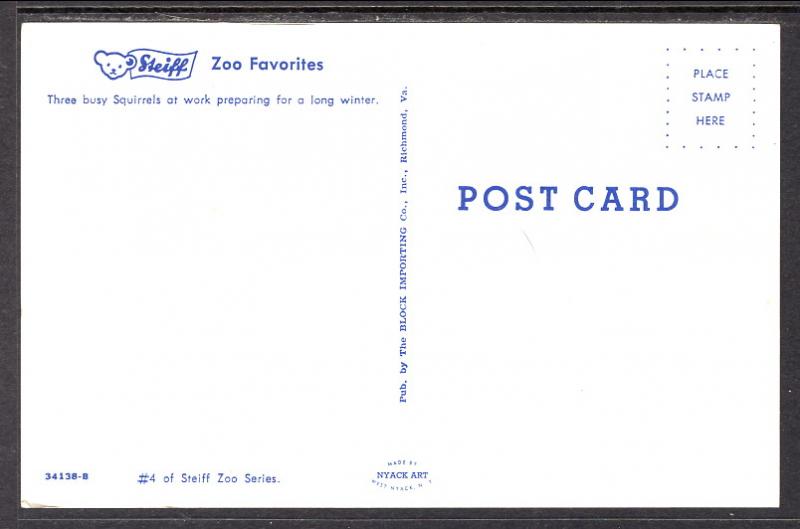 Squirrels,Steiff Zoo Favorites BIN