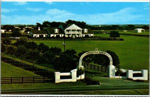 Aerial, Entrance Arch Southfork Ranch, Dallas Texas Vintage Postcard T54