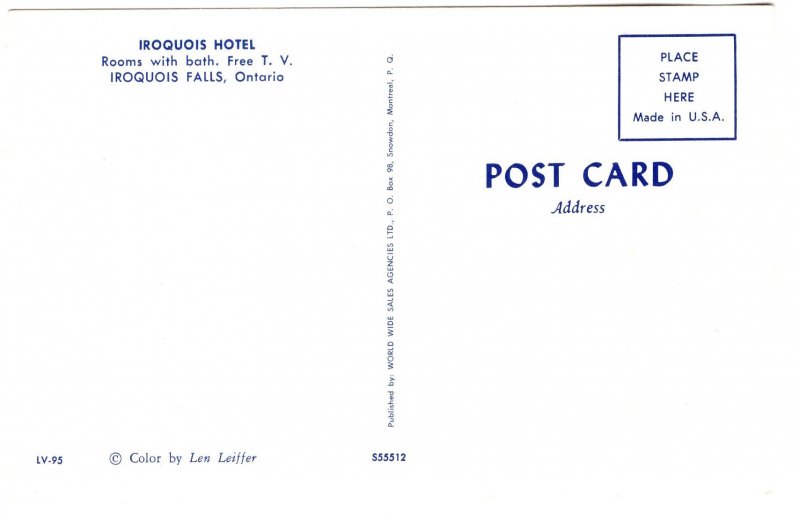 Iroquois Hotel, Iroquois Falls, Ontario,