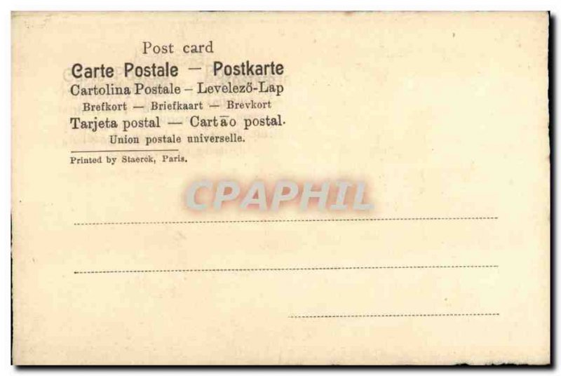 Fancy Old Postcard Love Cigarette smokers Couple