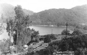 RPPC Kuebler's Camp, Lake Wohlford, Escondido, CA c1950s Vintage Postcard