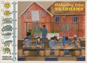 Sweden Postcard - Weather - Halsning Fran Skarhamn RR13850