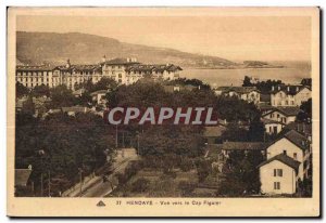 Old Postcard Hendaye View to Cape Figuier