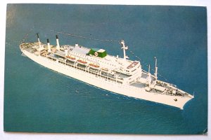 Ship Boat Postcard Brasil And Argentina Moore McCormack Lines M Chrome Unused