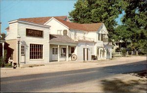 Long Grove Illinois Village Tavern Antique Mart c1950-60s Vintage Postcard
