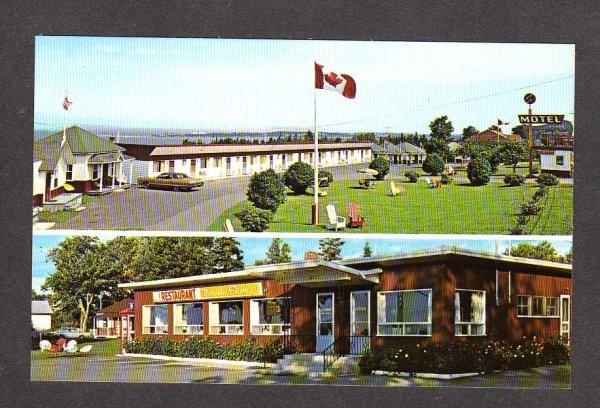 PQ QC Motel au Fleuve D'argent Riviere du Loup Quebec Carte Postale  Postcard PC