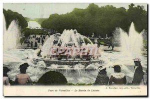 Old Postcard Versailles Latona fountain