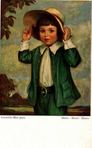 Corneille Max Pinx Heinz Henri Henry Little Boy Vintage Postcard 08.73